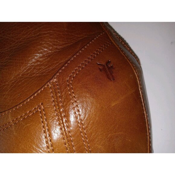 Frye Carson Women's Hidden Wedge Brown Leather Bootie Zip 5.5 - Picture 9 of 13